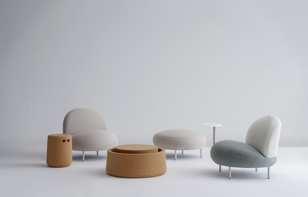 Bob stool with other furniture